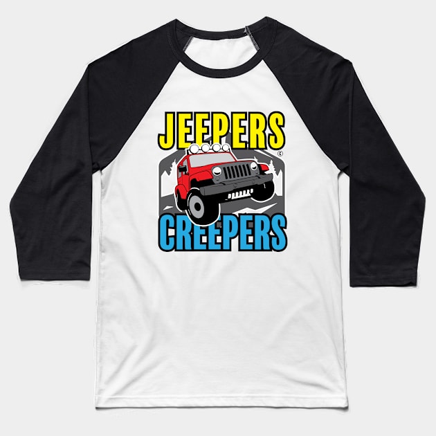 Jeepers Creepers Baseball T-Shirt by EpixDesign